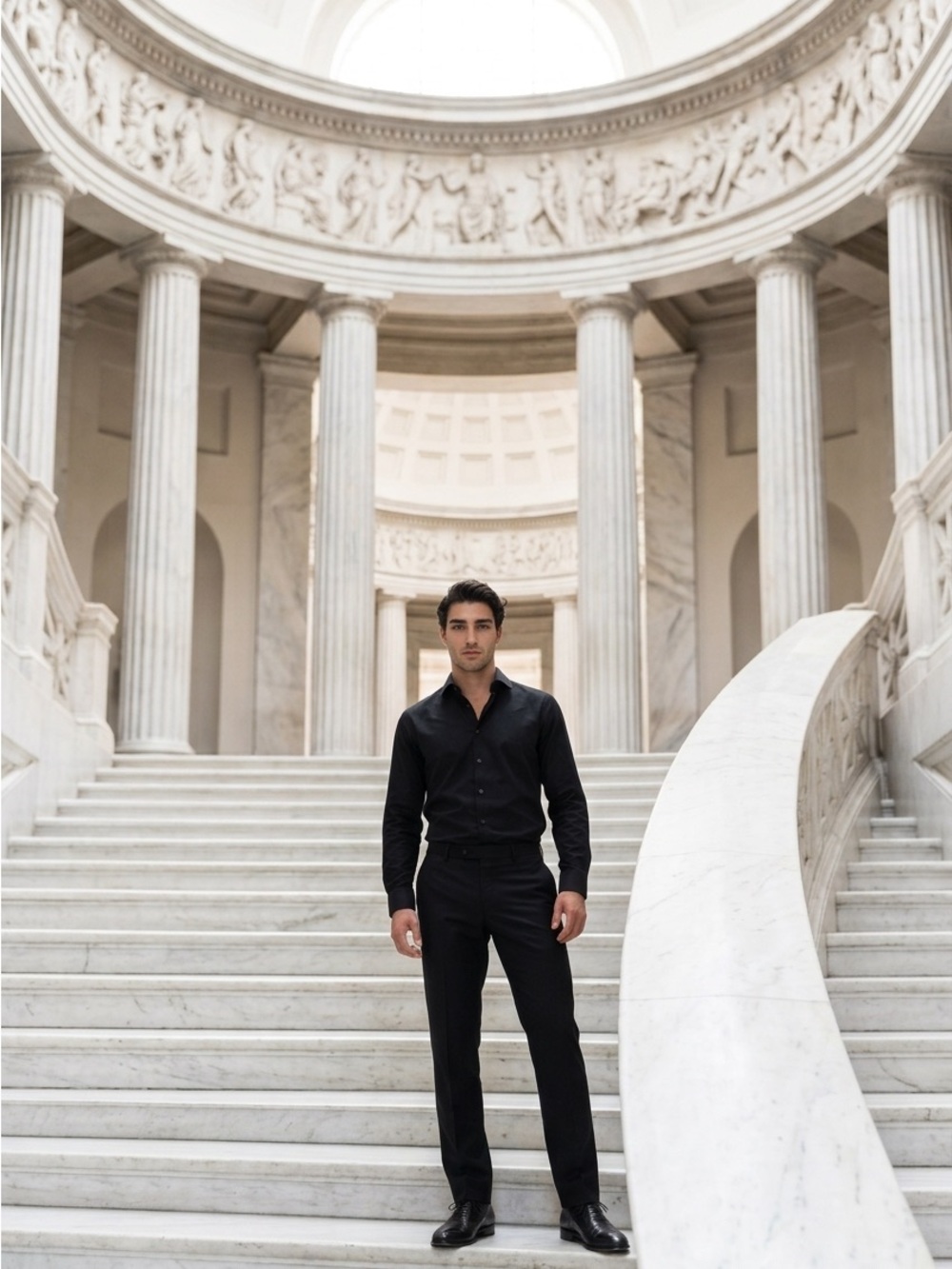 Ted Baker Black Textured Dress Shirt